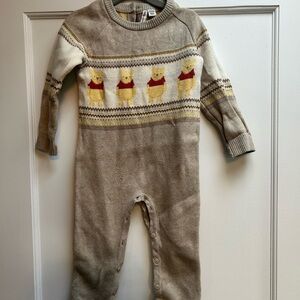 Janie and Jack X Disney Winnie the Pooh Knit Romper
